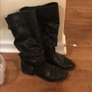 Black riding boots